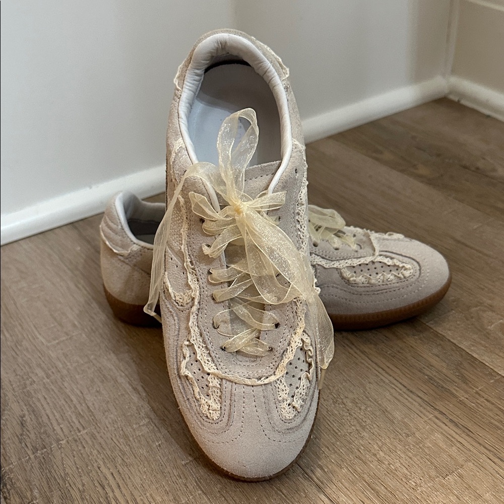 Alohas Tb.490 Rife Crochet Leather Women's Sneakers - Picture 4 of 7